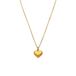 Lucardi Dames Stainless steel ketting met hanger voor dames - Ketting - Staal - Goudkleurig - 47 cm