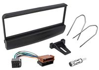Sound Way Installatiekit, 1 DIN autoradio-adapterframe voor Ford Focus/Fiesta/Mondeo/Escort/Transit + ISO-connector en sleutels