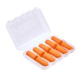 Kinbontop zachte schuimoordopjes, 35dB SNR, ruisonderdrukking, gehoorbescherming, slapen, werken, schieten, reizen - oranje (5-pack)
