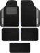 Sparco Origin automattenset - 5 stuks - zwart/grijs PVC - universeel, antislip en wasbaar - sport- en beschermend ontwerp