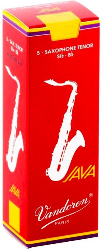 Vandoren Java Filed Red Alto Saxophone Reeds - Strength 1 (Pack of 10)