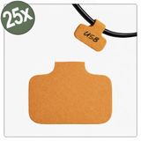 Quadrios 26CA787 Kabeletiket 40 x 20 mm Oranje 25 stuks