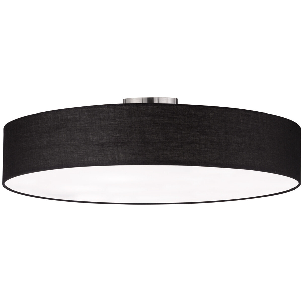 BES LED LED Plafondlamp - Plafondverlichting - Trion Hotia - E27 Fitting - 5-lichts - Rond - Mat Zwart - Aluminium