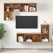 Maison Exclusive - Ensemble de meuble TV, 4 pièces, 37 x 37 x 142,5 cm, bois recyclé
