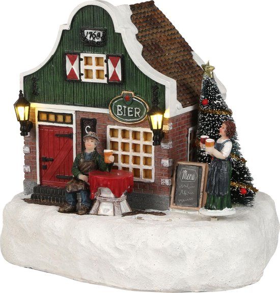 Luville Village Pub Kerstfiguur