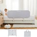 Barrière de lit - 80 cm - Gris - Pliable, réglable en hauteur, pour la protection du lit contre les chutes
