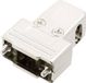 MH Connectors MHTRI-M-09-K 6550-0100-01 boîtier D-sub Nombre de pôles : 9 Plastique, métallisé 180 °, 45 °, 45 ° Argent