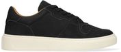 Manfield - Heren - Zwarte nubuck sneakers - Maat 40