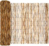 vidaXL Tuinhek - Composiet - Hardhout - Bruin - Verticaal - 100 cm breed