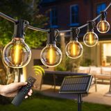 Merkloos / Sans marque Zwarte Solar Tuinlamp - 25 LED's - IP44 - Met Dimfunctie