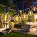 Merkloos / Sans marque Zwarte Solar Tuinlamp - 25 LED's - IP44 - Met Dimfunctie