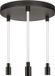 Osram DECOR Glow Lampe suspendue Plaque 3x E27, 28W, 1400lm, 2700K, Noir