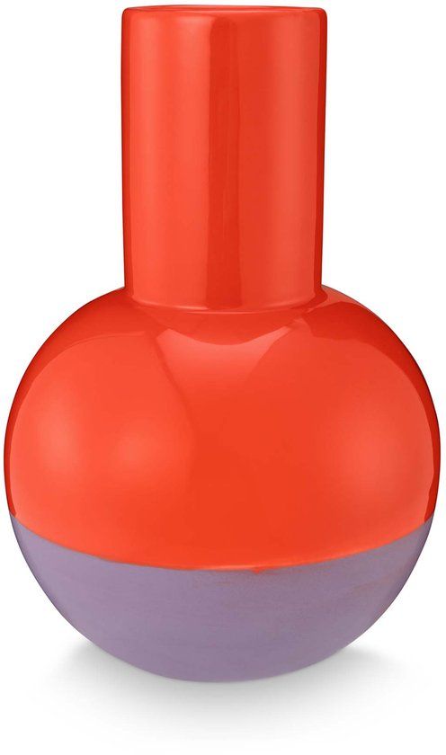 vtwonen Vaas - Keramiek - Rood - 21cm
