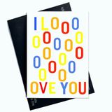 I Love You Card For Him For Her From Children For Anyone Veelkleurig Ontwerp Verjaardagskaart Valentijnsdag Kaart Voor Iedereen AP15