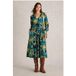 White Stuff Megan Jersey Robe Imprimé Noir