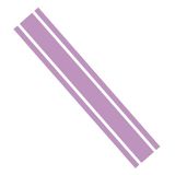 Ambiance Sticker Autokap Stripe, Racing Sticker Body Side Stripe Decal, Dak Rok Bumper Stripe Decal Vinyl, Gemodificeerde Stripe Decal Auto Decor Lila - 1 Stuk 124 cm