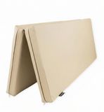 Tapis de gymnastique pliable, 105 x 82 x 6 cm, beige