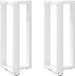 Pieds de table de bar 2 pcs forme T 50x35x(90-91) cm acier blanc