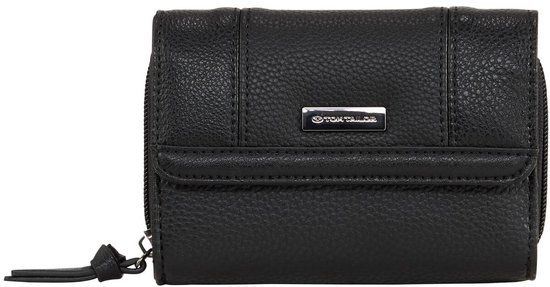 Tom Tailor TTJUNA Portemonnee met logobadge - Maat ONESIZE - schwarz / black