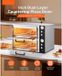 Latios Four à pizza électrique - Double chambre - 2x2500W - 450°C