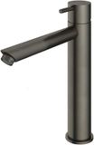 Hotbath Cobber - Wastafelmengkraan - Zonder Waste - Laag - Geborsteld Zwart PVD - Opbouw - Messing - V03