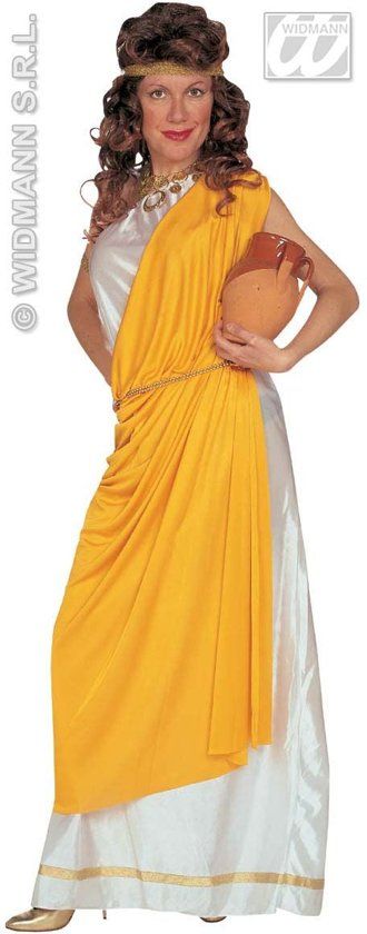Widmann Griekse & Romeinse Oudheid Kostuum Klassieke Romeinse Dame Kostuum Vrouw Large Carnaval kostuum Verkleedkleding