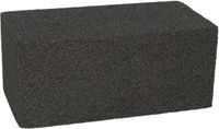 Gerimport Schoonmaak steen voor barbecue - Schuursteen - BBQ reinigingsblok - 20 x 10 x 9 cm - Grijs
