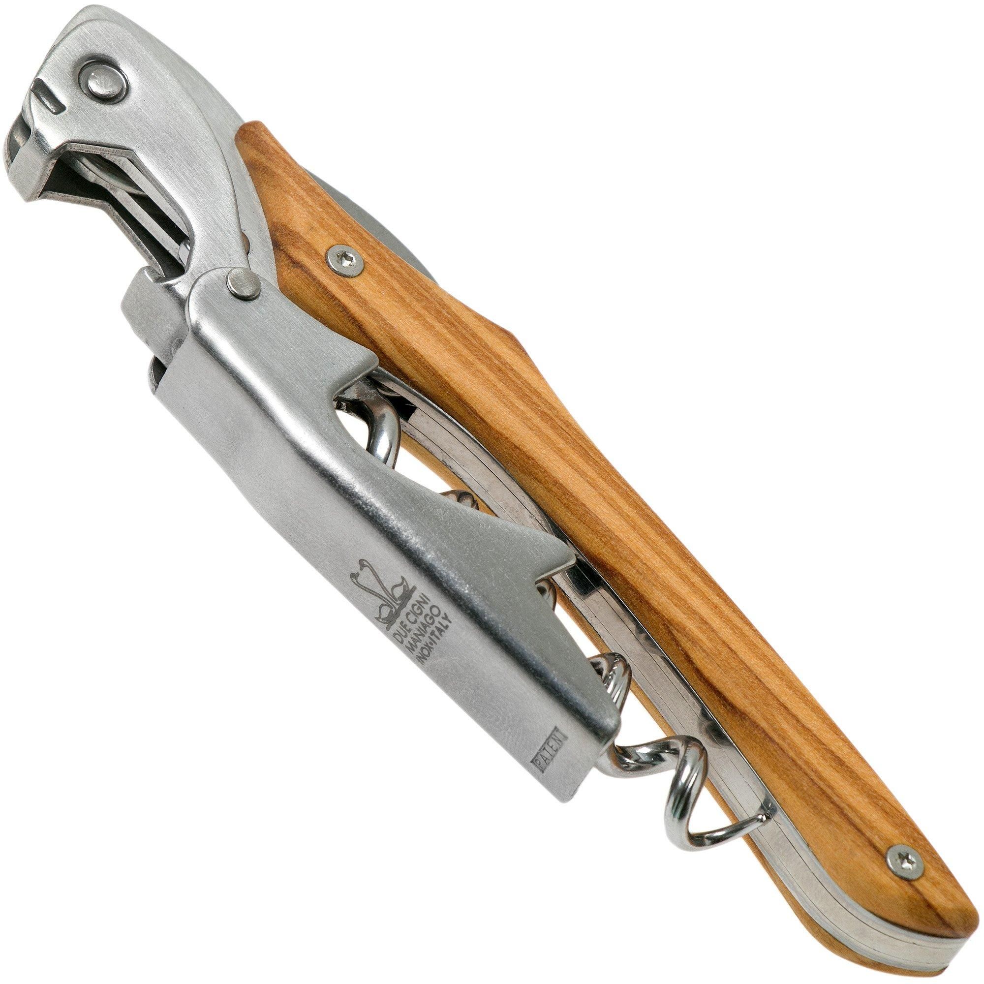 Fox Kelnersmes - Due Cigni - Olijf - Hout - 12 cm