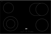 Beko HIC84401 - 80cm Ceramic Hob - Black - Built-in