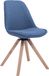 CLP Troyes Bezoekersstoel - Stof blauw