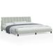Maison Exclusive - Cadre de lit avec matelas Hanko, gris clair, 200 x 200 cm, velours