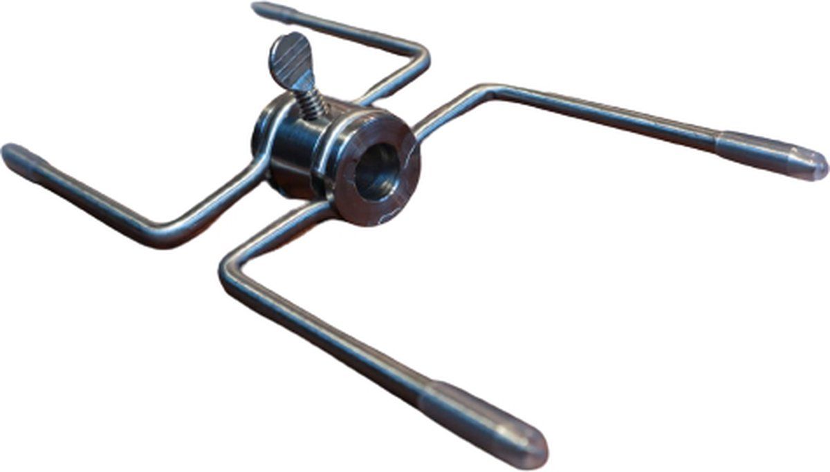 Spit on Fire Dubbele spit vork - Draaispit vork - RVS