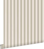 ESTAHome behang strepen zand beige