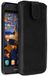 mumbi Echt leren hoesje compatibel met Huawei Y6 Pro 2017 / P9 Lite Mini hoes lederen tas case wallet, zwart