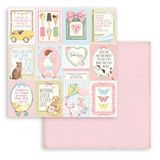 STAMPERIA INTL, KFT SBB857 Scrapbooking Double Face Sheet-Daydream kleine kaarten, wit, OSFA, 7