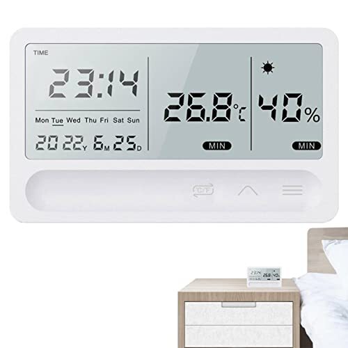 HEPVET Binnentemperatuur en hygrometer,LCD Digitale Hygrometer