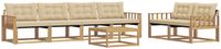 vidaXL - Buiten - bank - set - 7 - st - Wit - en - Beige