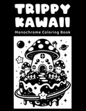 Trippy Kawaii Monochrome Coloring Book
