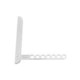 Fackelmann Klaphaak TECNO, opvouwbare kledinghaak, aluminium kledingventilator (kleur: zilver), hoeveelheid: 1 stuk