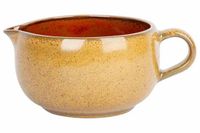 Cosy & trendy Melk/schenk kannetje - porselein - okergeel - 11 x 4 cm