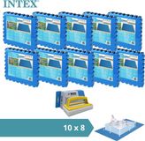 Intex Zwembadtegels - 10 verpakkingen van 8 tegels - 20m²