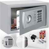 Kesser Elektronische Kluis met Cijferslot Safe 31x20x20cm LED-display Staal Zilver