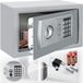 Kesser Coffre-fort électronique avec serrure à combinaison Safe 31x20x20cm écran LED Acier Argent