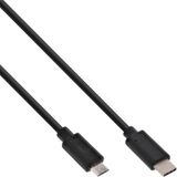InLine USB-C naar USB Micro B kabel - USB 2.0 - 2 meter - Zwart