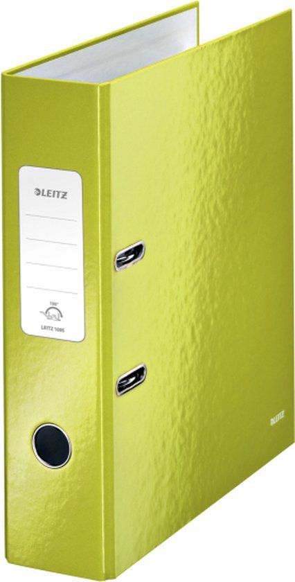 Leitz WOW 180° Duurzame Ordner - Groen - A4 - 80mm Rugbreedte