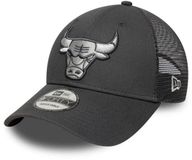 New Era Chicago Bulls NBA Dark Grey 9FORTY Trucker Adjustable Cap