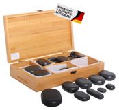Merkloos Set van 45 Hot Stone Massagestenen voor Wellness en Warmtetherapie