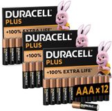 Duracell batterijen AAA - alkaline batterijen - 1,5V, LR03 - 36 stuks