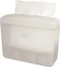 Merkloos Pearl White tafeldispenser | Multifold | Wit | Plastic | Vrijstaand