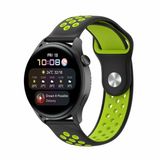 By Qubix Qubix Sport Edition Siliconen band - Zwart + groen - Geschikt voor Xiaomi Redmi Watch 5 Active / Redmi Watch 5 Lite